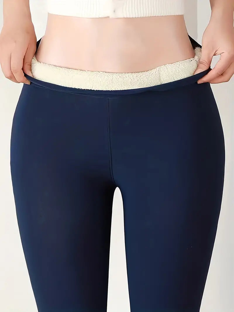 Sophia - Thermal Winter Fleece-Lined Long Leggings.