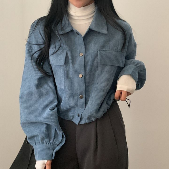 Charlotte - Cropped Corduroy Jacket