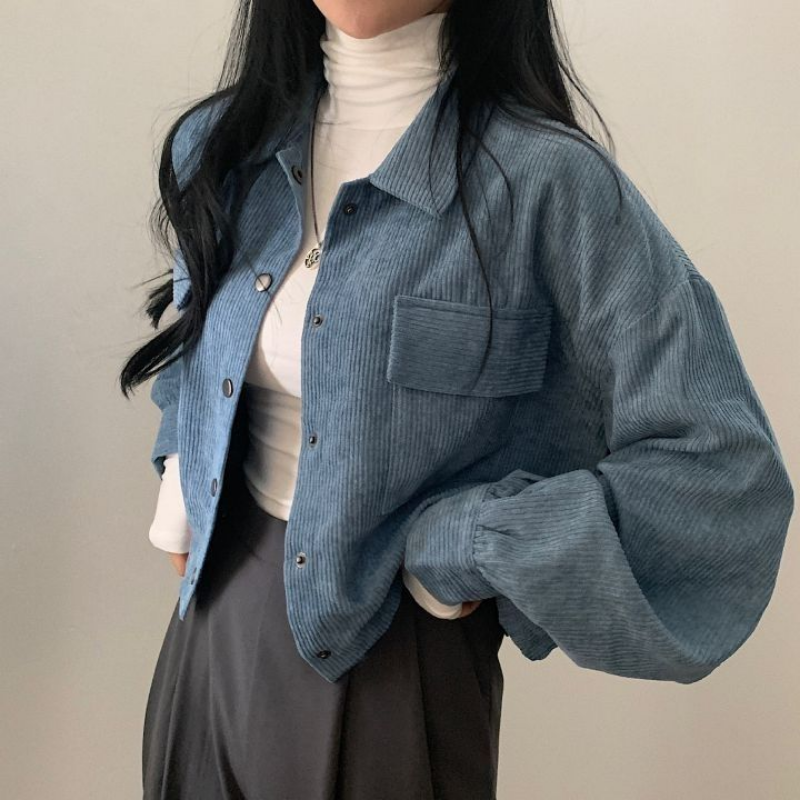 Charlotte - Cropped Corduroy Jacket