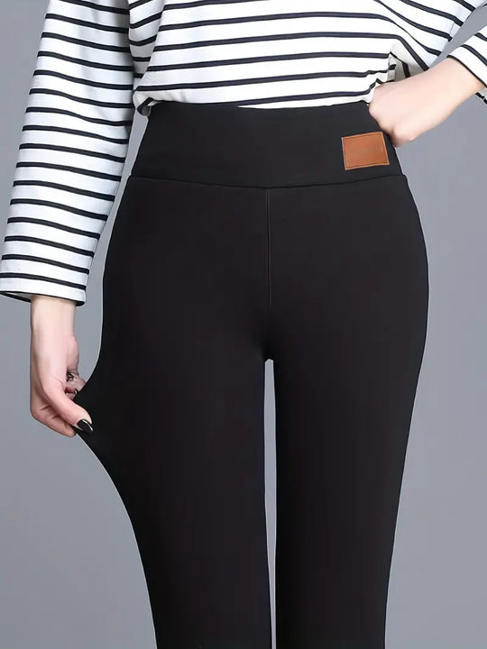 Sophia - Thermal Winter Fleece-Lined Long Leggings.